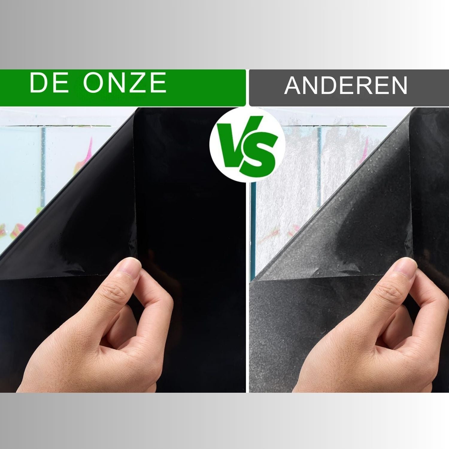 vergelijking van achtergrondfolie kwaliteit aquarium achtergrondfilm naadloze stijl cling installatie